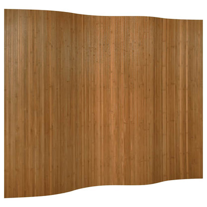 Room Divider Brown Width 250 cm Height 165 cm Bamboo