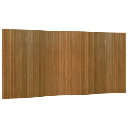 Room Divider Brown Width 400 cm Height 165 cm Bamboo