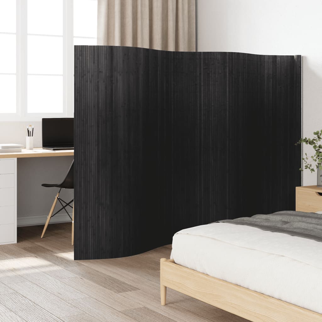 Room Divider Grey Width 400 cm Height 165 cm Bamboo