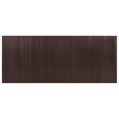 Room Divider Dark Brown Width 400 cm Height 165 cm Bamboo