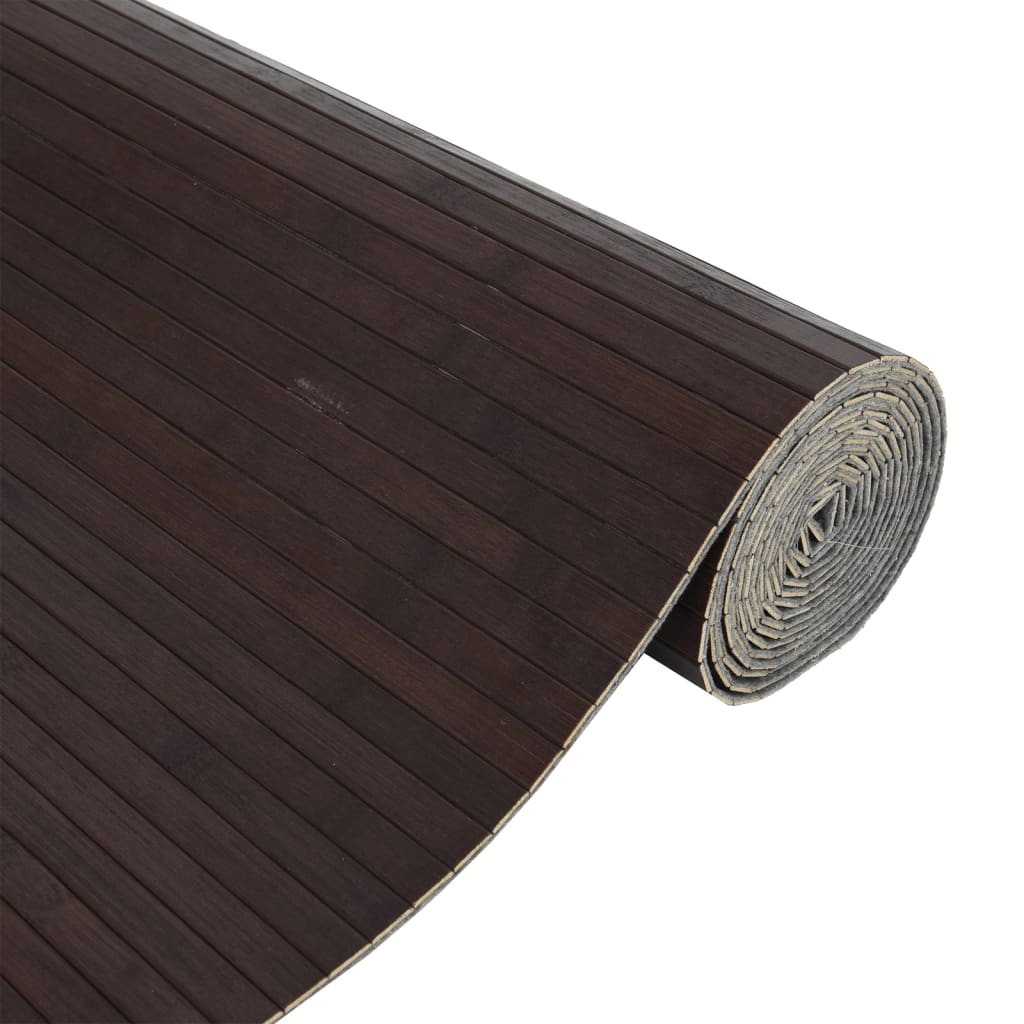 Room Divider Dark Brown Width 400 cm Height 165 cm Bamboo