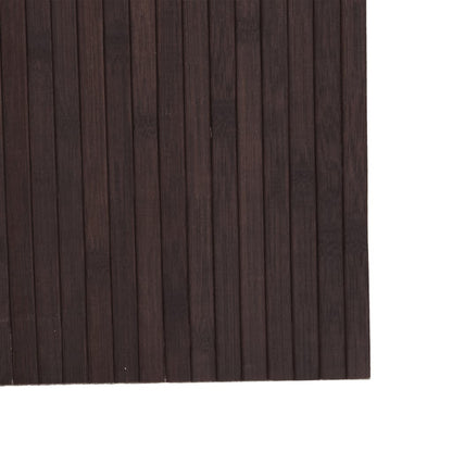 Room Divider Dark Brown Width 400 cm Height 165 cm Bamboo