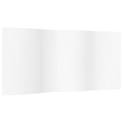 Room Divider White Width 400 cm Height 165 cm Bamboo
