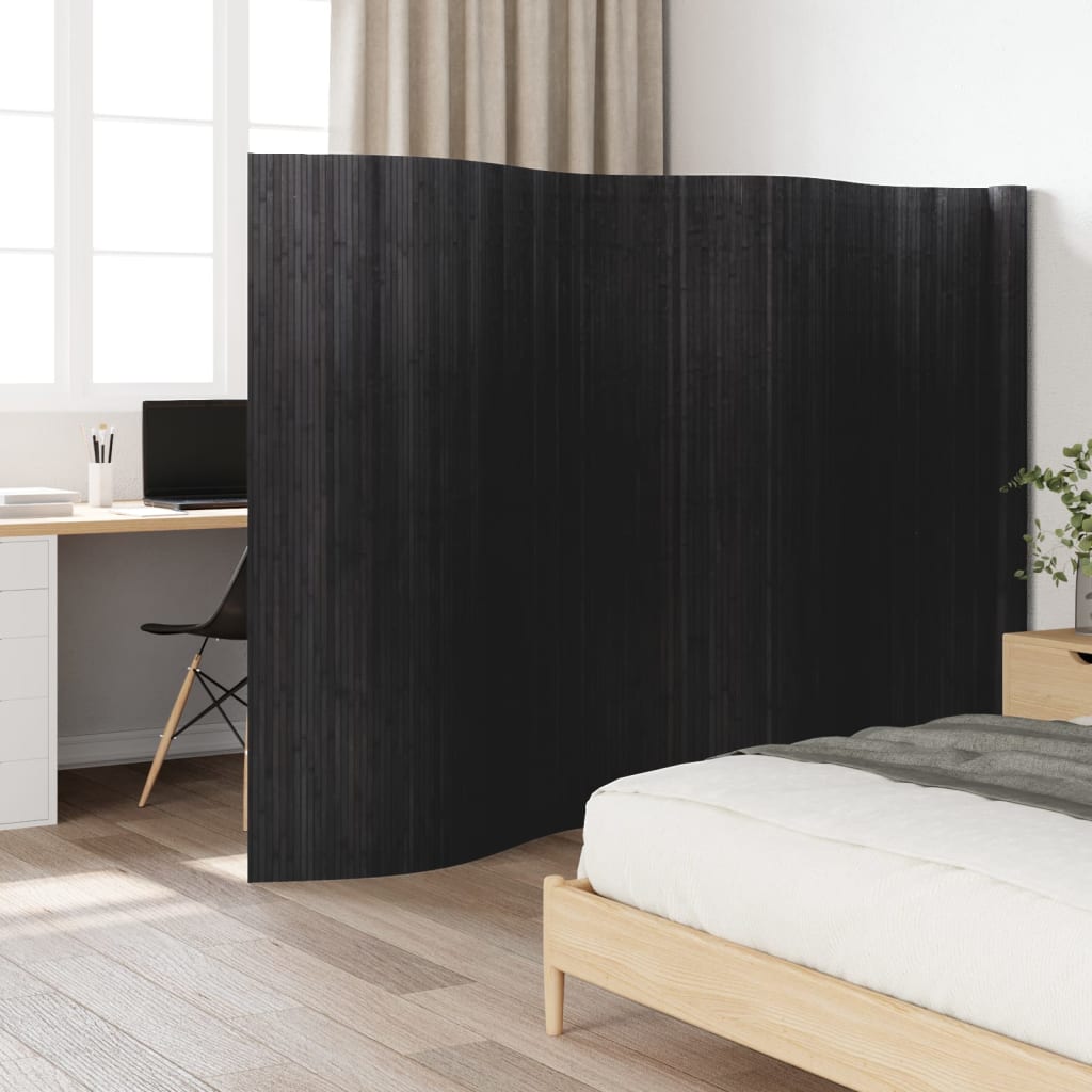 Room Divider Grey Width 600 cm Height 165 cm Bamboo