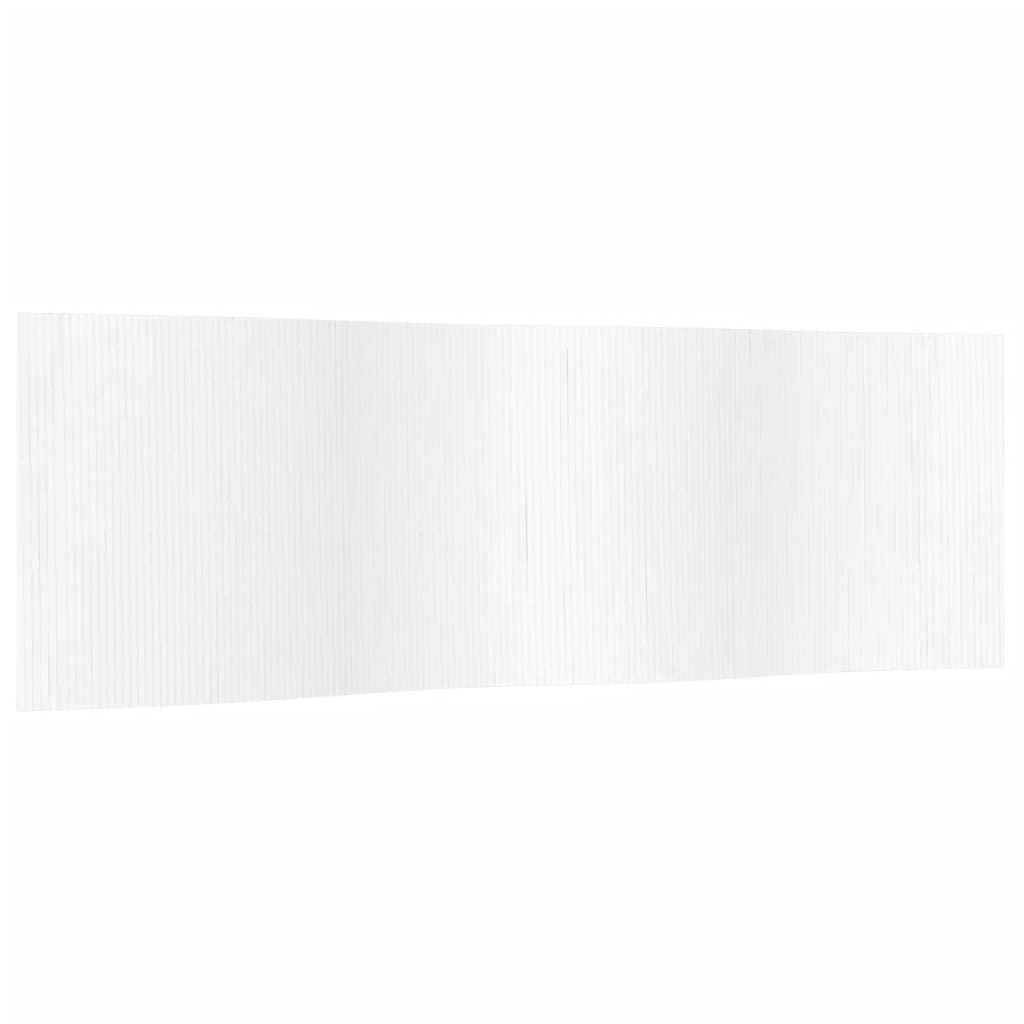 Room Divider White Width 600 cm Height 165 cm Bamboo