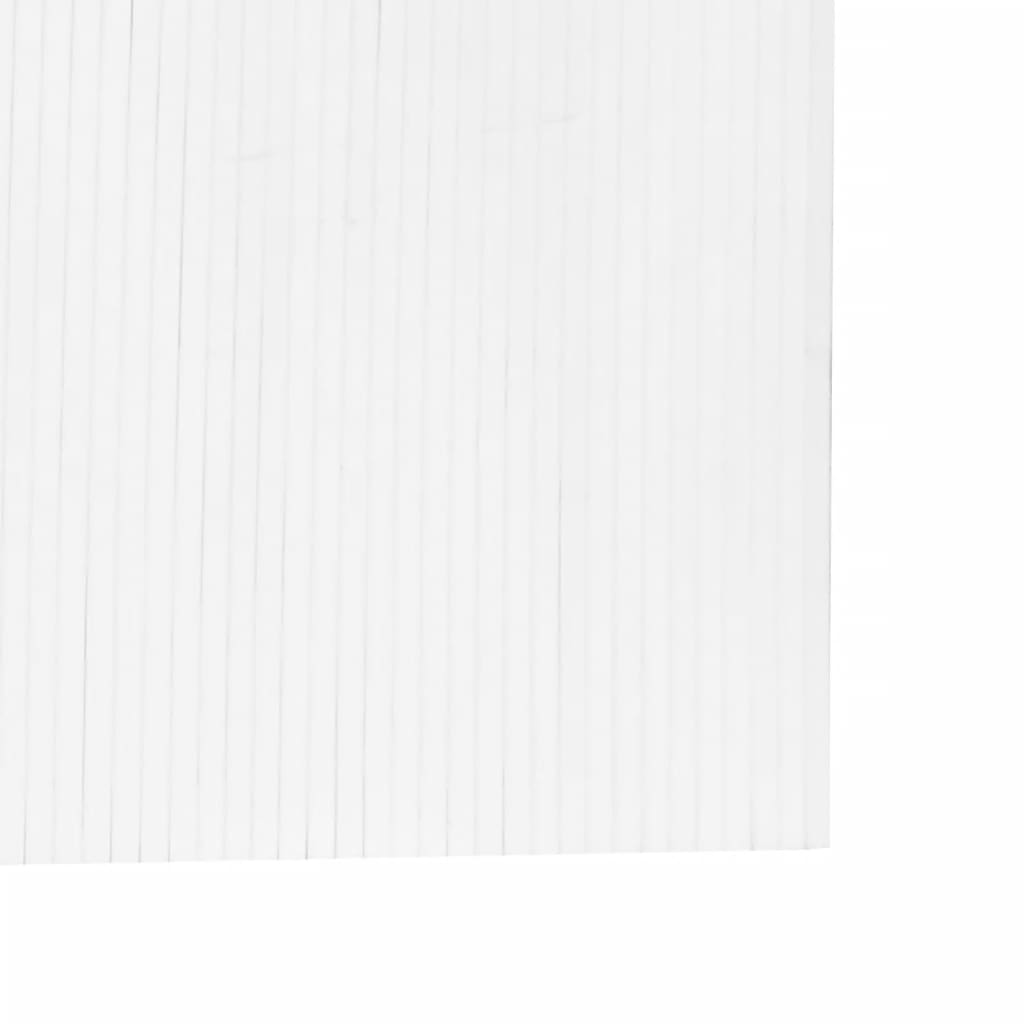 Room Divider White Width 600 cm Height 165 cm Bamboo