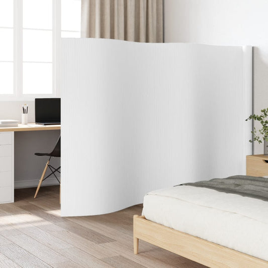 Room Divider White Width 600 cm Height 165 cm Bamboo