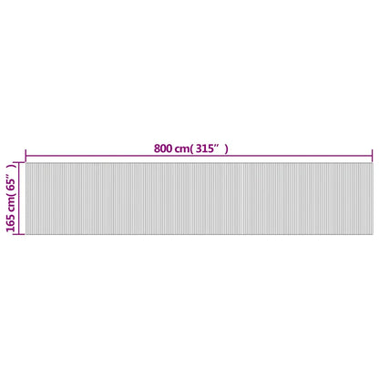 Room Divider Brown Width 800 cm Height 165 cm Bamboo