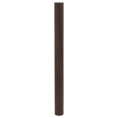 Room Divider Dark Brown Width 800 cm Height 165 cm Bamboo