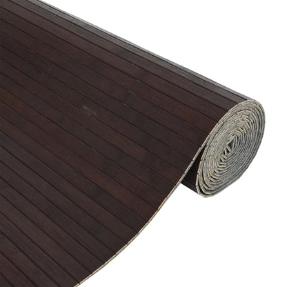 Room Divider Dark Brown Width 800 cm Height 165 cm Bamboo