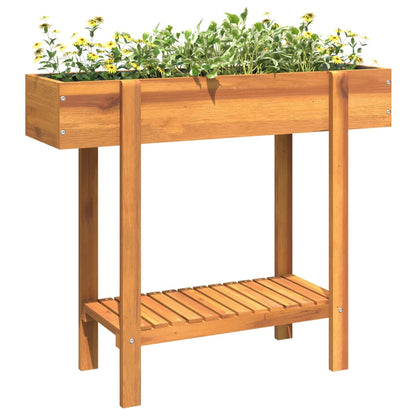 Garden Raised Bed 35.4"x11.8"x29.5" Solid Wood Acacia