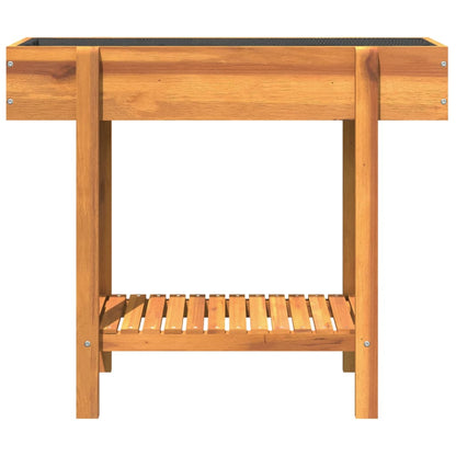 Garden Raised Bed 35.4"x11.8"x29.5" Solid Wood Acacia