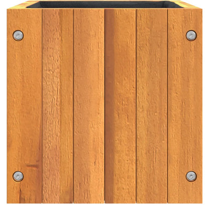 Garden Planter 9.8"x9.8"x9.8" Solid Wood Acacia