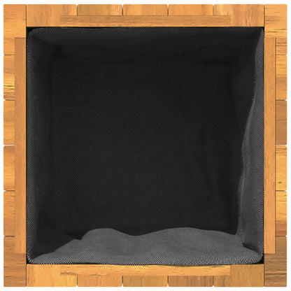 Garden Planter 9.8"x9.8"x9.8" Solid Wood Acacia