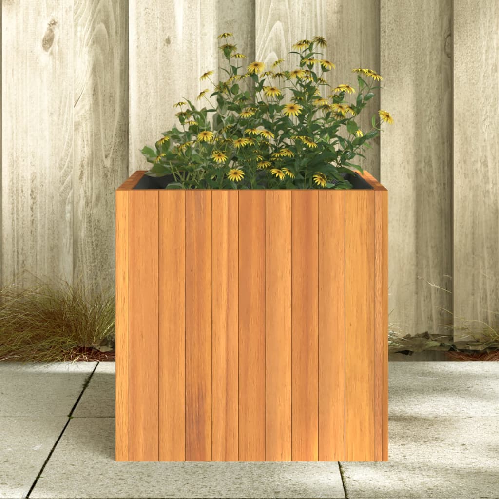 Garden Planter 17.7"x17.7"x17.7" Solid Wood Acacia