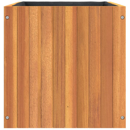 Garden Planter 17.7"x17.7"x17.7" Solid Wood Acacia