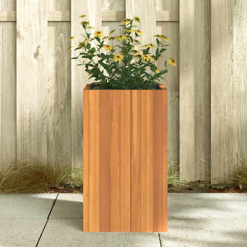 Garden Planter 13.8"x13.8"x23.6" Solid Wood Acacia