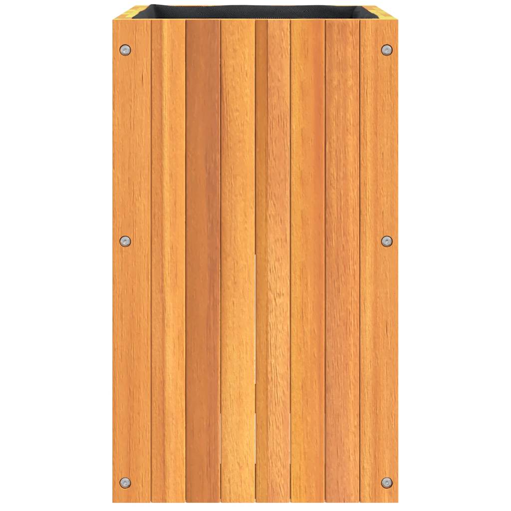 Garden Planter 13.8"x13.8"x23.6" Solid Wood Acacia