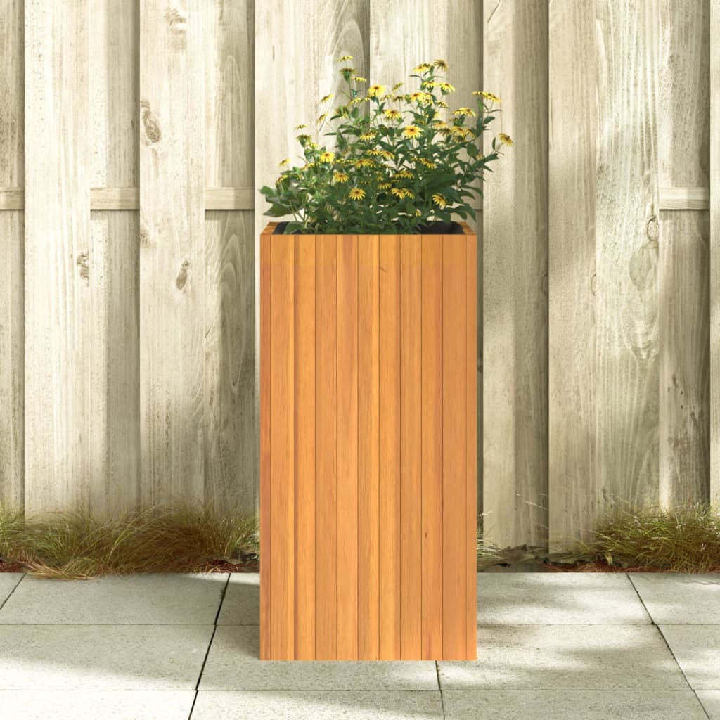 Garden Planter 17.7"x17.7"x35.4" Solid Wood Acacia