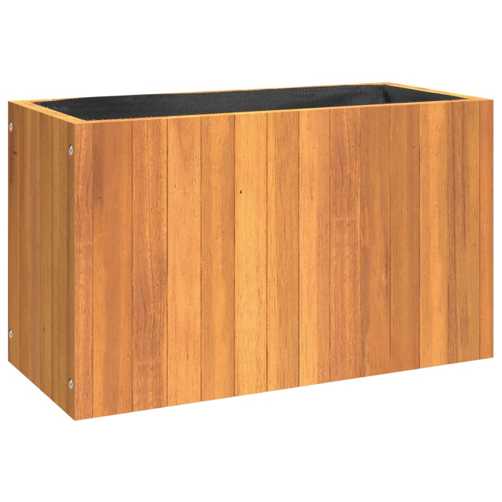 Garden Planter 23.2"x10.8"x13.8" Solid Wood Acacia