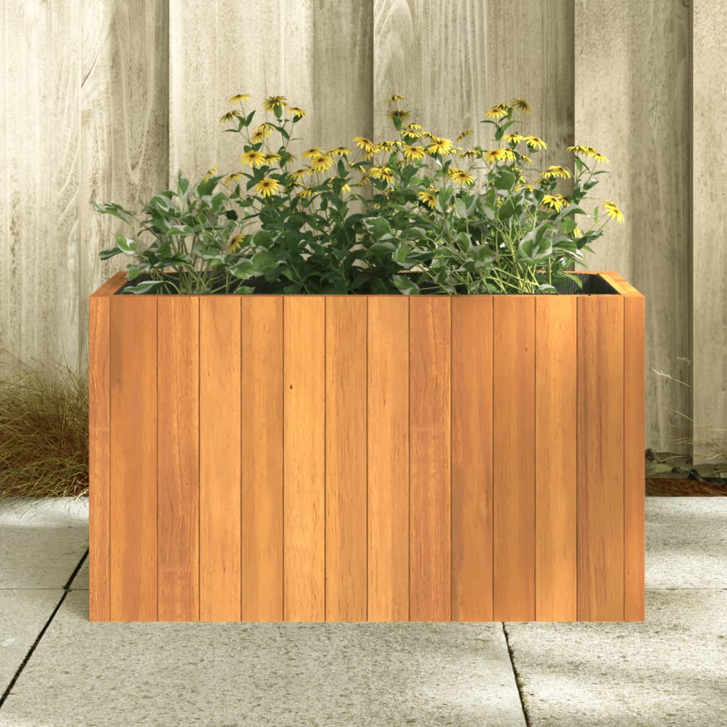 Garden Planter 23.2"x10.8"x13.8" Solid Wood Acacia