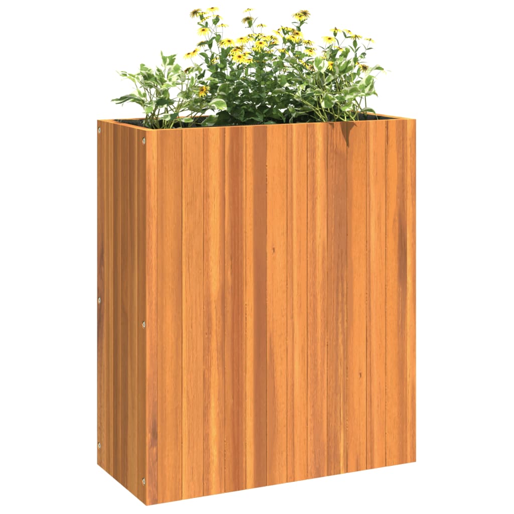 Garden Planter 23.2"x10.8"x27.6" Solid Wood Acacia