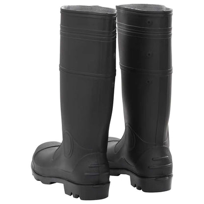 Rain Boots Black Size 45 PVC
