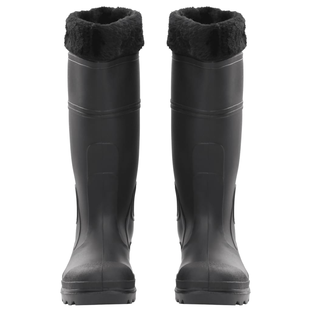 Rian Boots with Removable Socks Black Size 39 PVC