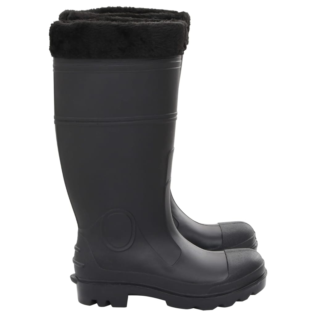 Rian Boots with Removable Socks Black Size 39 PVC