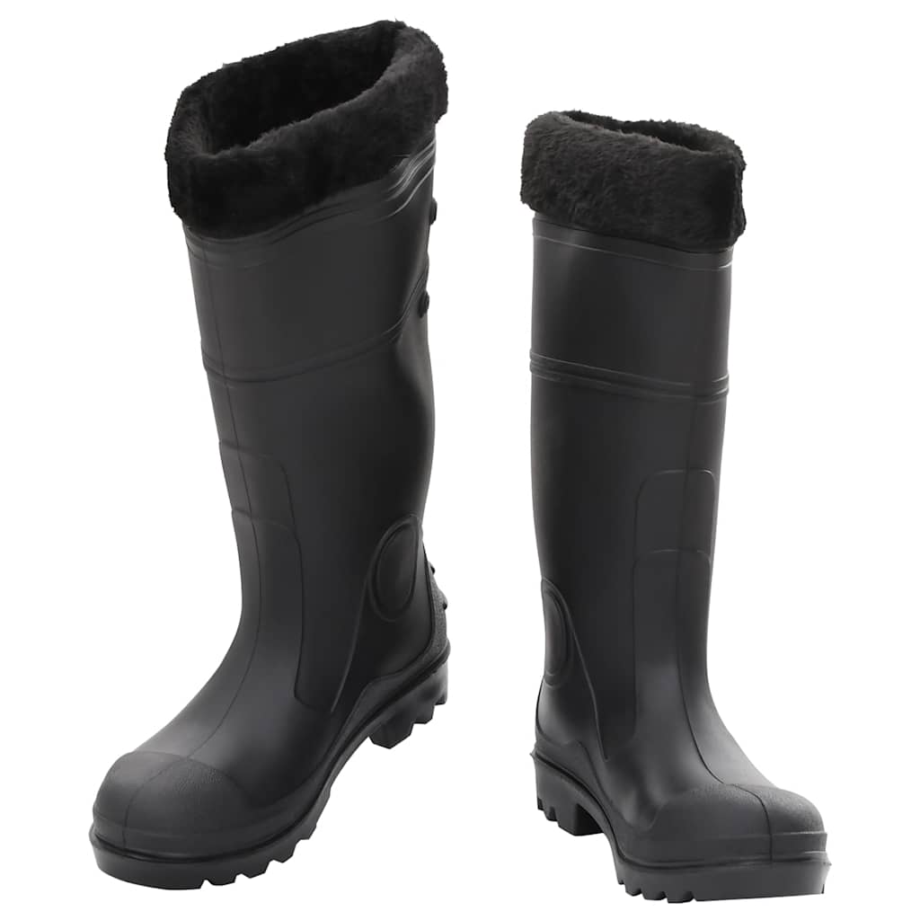 Rian Boots with Removable Socks Black Size 40 PVC