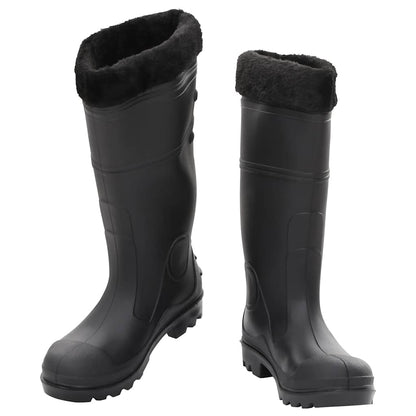 Rian Boots with Removable Socks Black Size 40 PVC