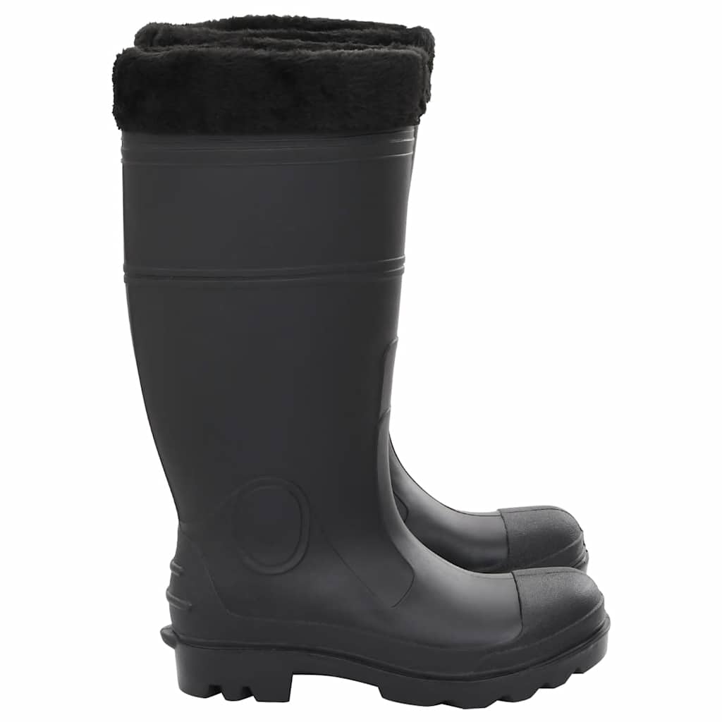 Rian Boots with Removable Socks Black Size 40 PVC
