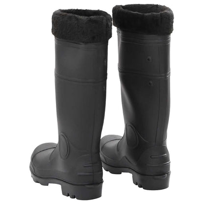 Rian Boots with Removable Socks Black Size 40 PVC