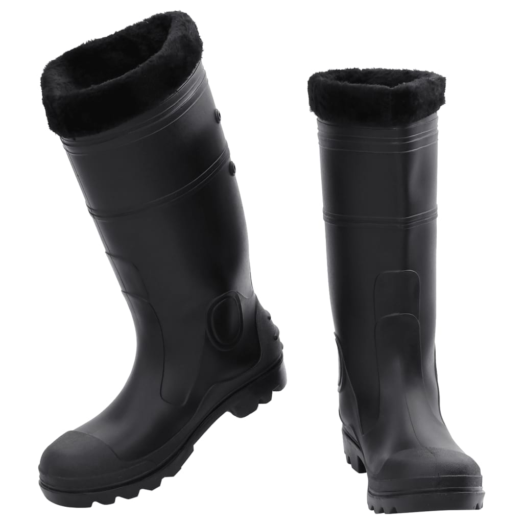 Rian Boots with Removable Socks Black Size 41 PVC