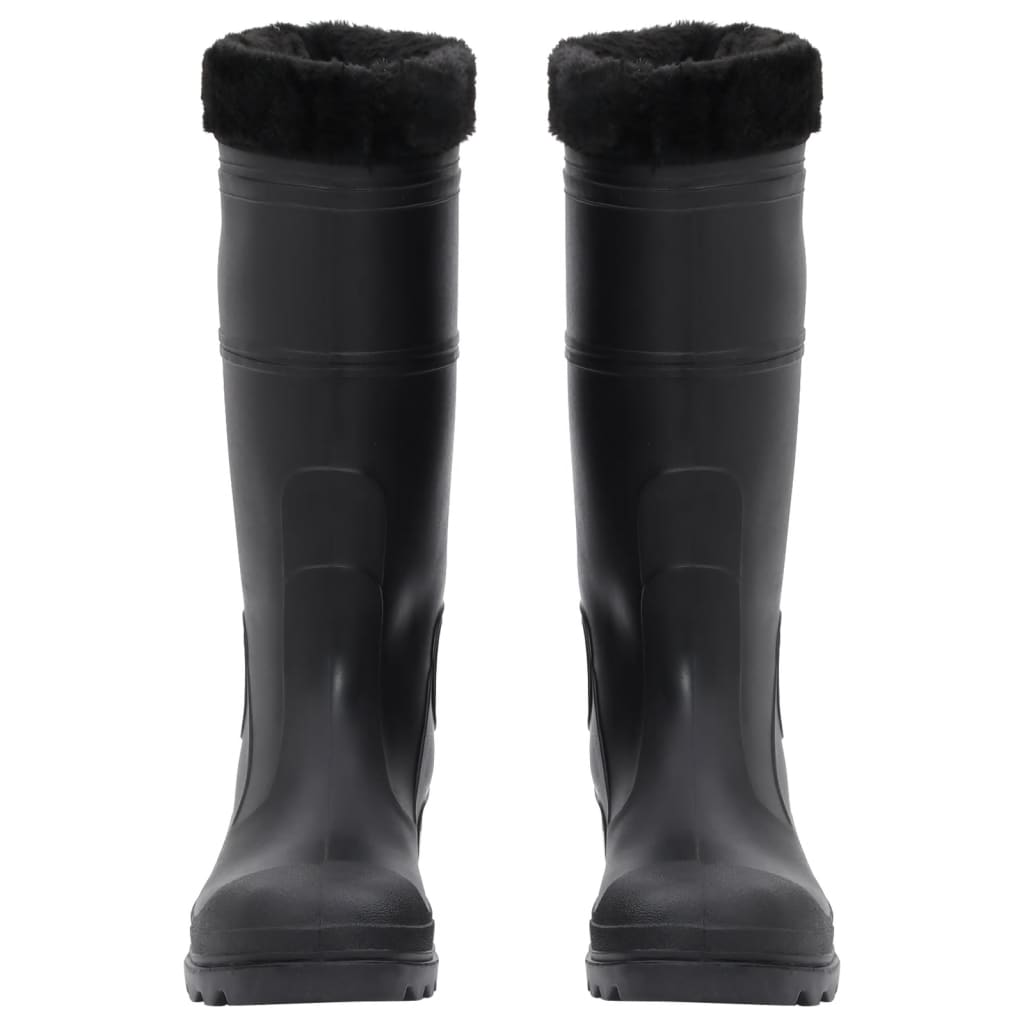 Rian Boots with Removable Socks Black Size 41 PVC