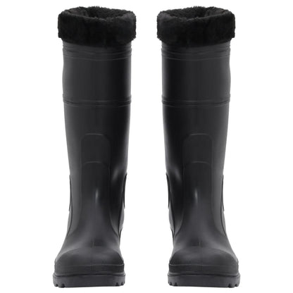 Rian Boots with Removable Socks Black Size 41 PVC