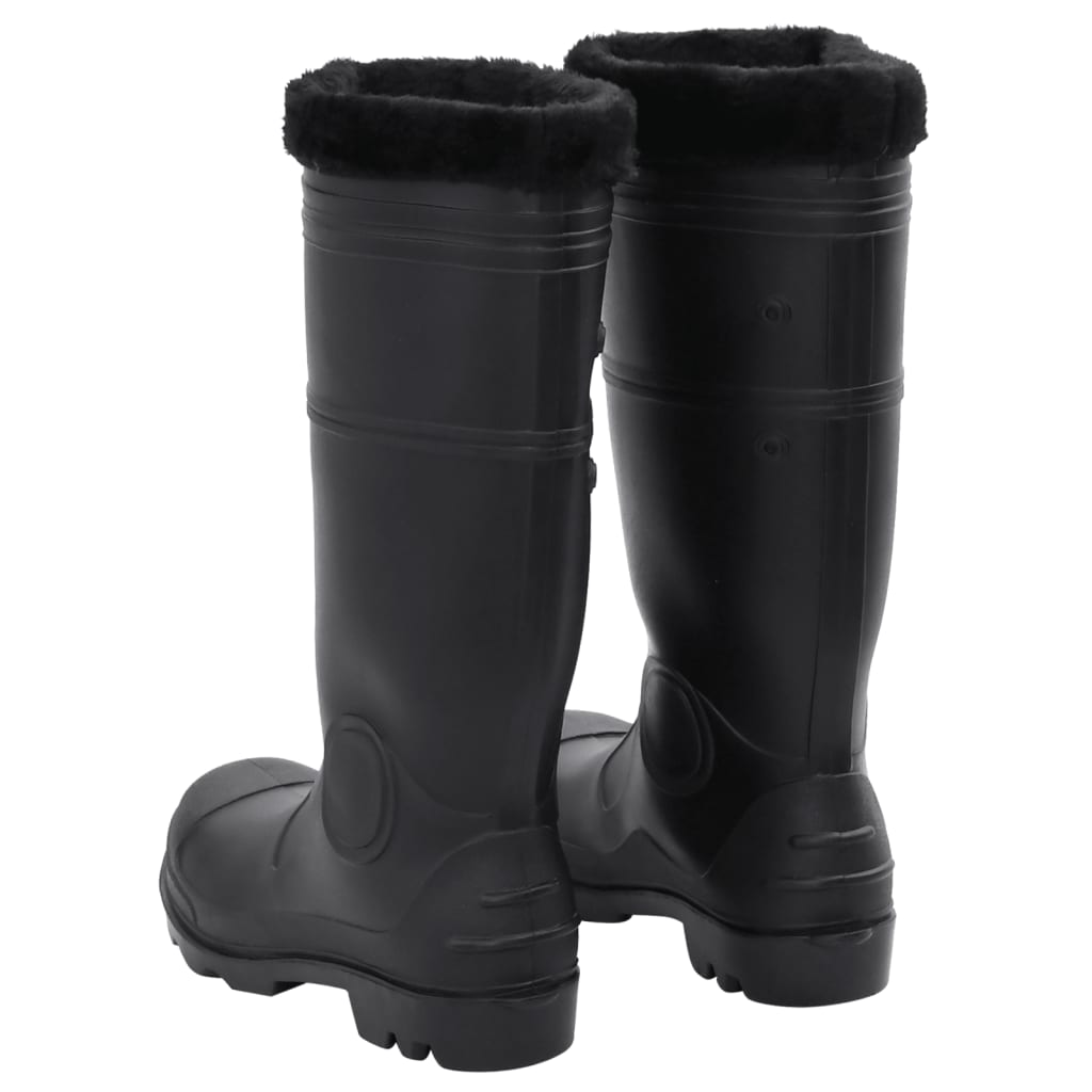 Rian Boots with Removable Socks Black Size 41 PVC