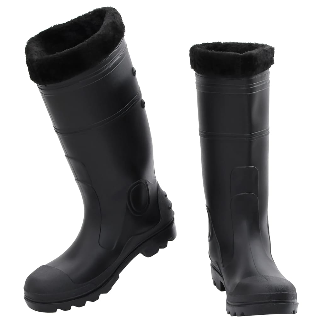 Rian Boots with Removable Socks Black Size 42 PVC