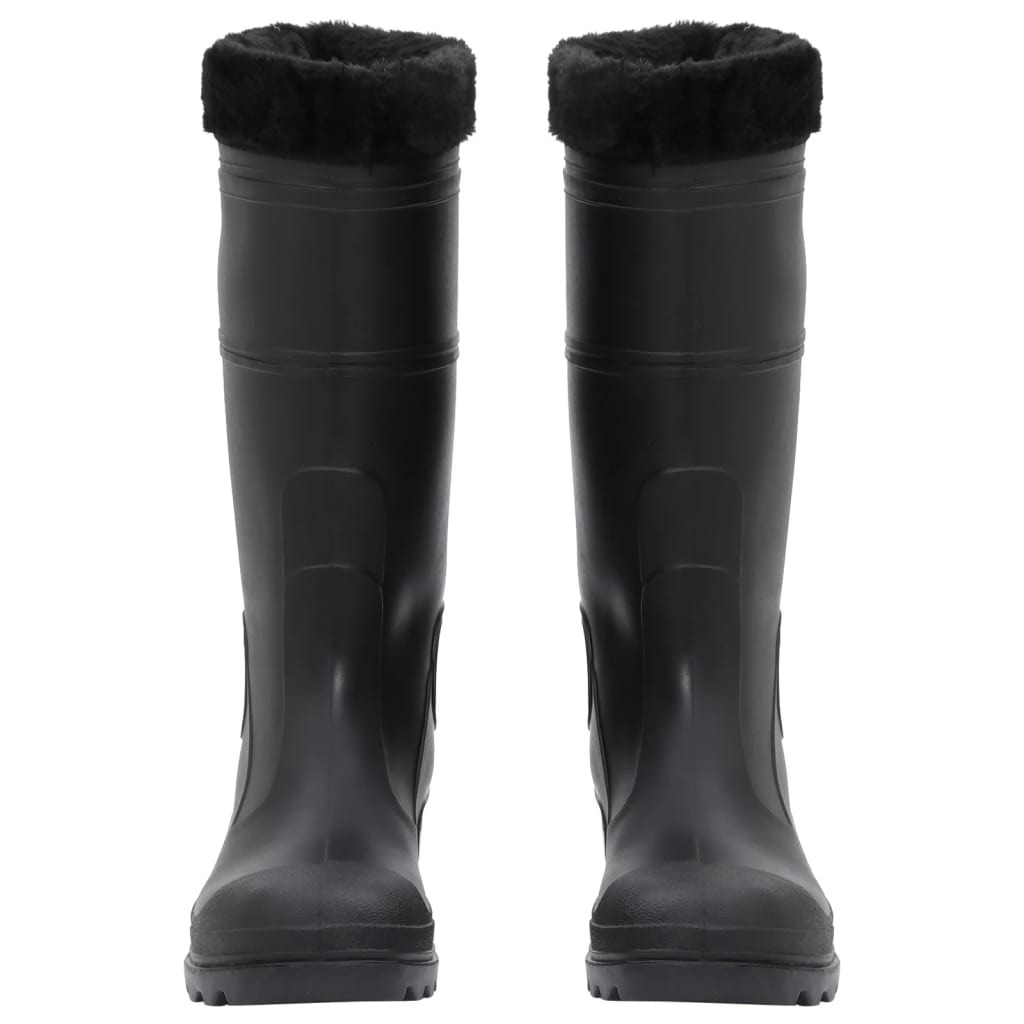 Rian Boots with Removable Socks Black Size 42 PVC