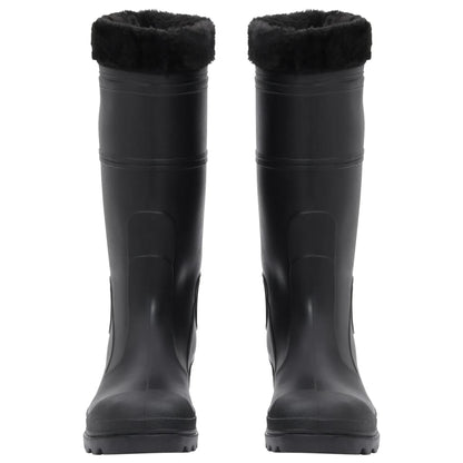 Rian Boots with Removable Socks Black Size 42 PVC