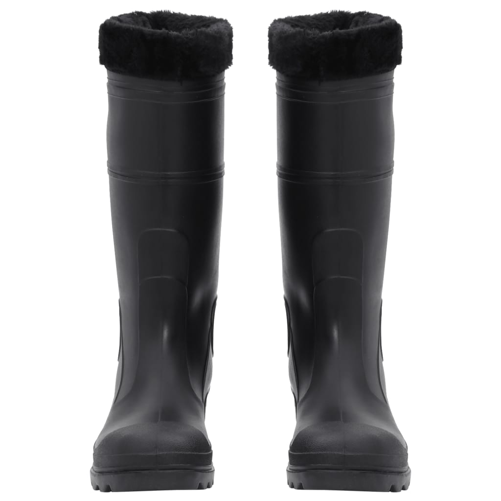 Rian Boots with Removable Socks Black Size 43 PVC