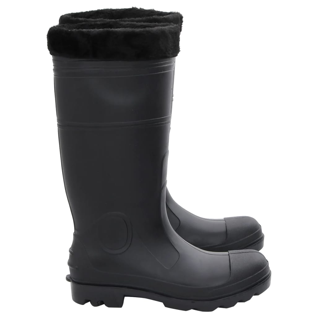 Rian Boots with Removable Socks Black Size 43 PVC