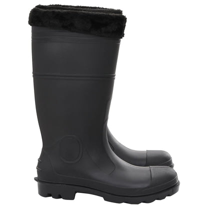 Rian Boots with Removable Socks Black Size 45 PVC