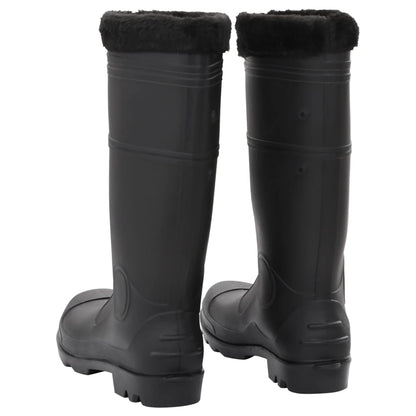 Rian Boots with Removable Socks Black Size 45 PVC