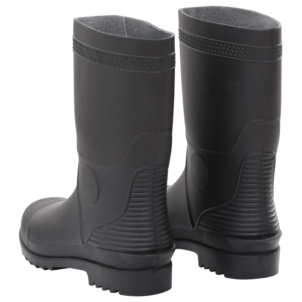 Rain Boots Black Size 46 PVC