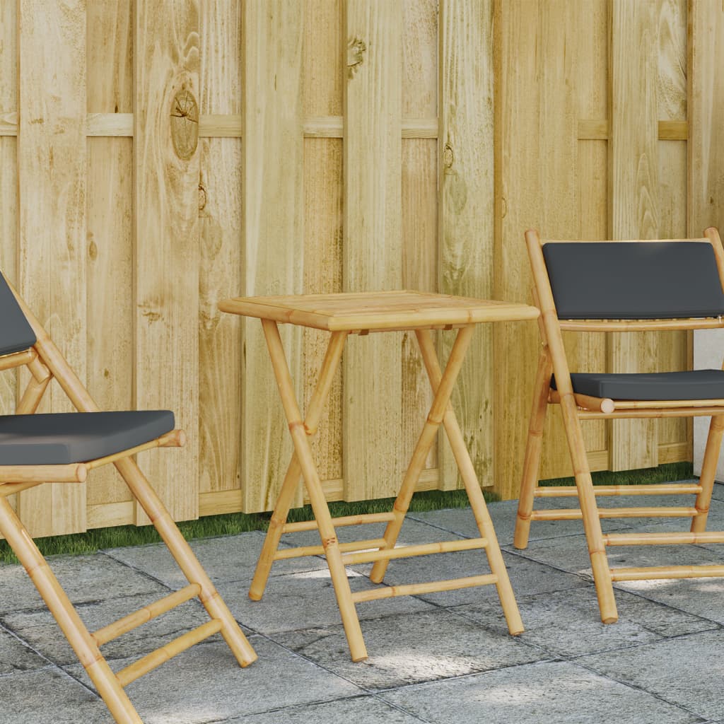 Garden Table | Natural Bamboo | Bamboo | Small | Foldable
