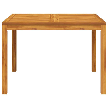 Garden Dining Table 110x110x75 cm Solid Wood Acacia