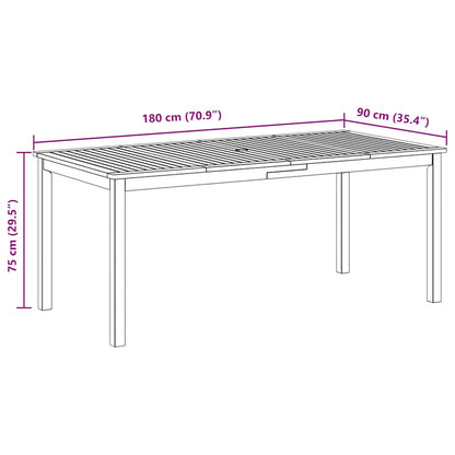 Dining Table | Brown | Solid acacia wood | Large | Durable | Dining Table