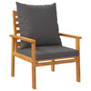 Patio Sofa Chair 2pcs with Cushion Solid Wood Acacia