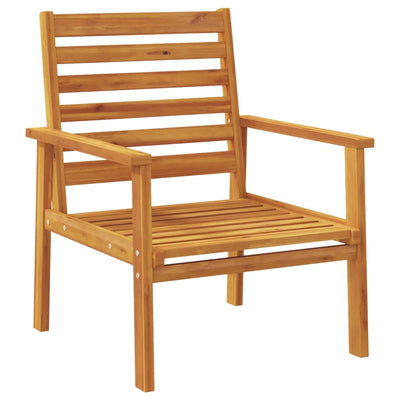 Patio Sofa Chair 2pcs with Cushion Solid Wood Acacia